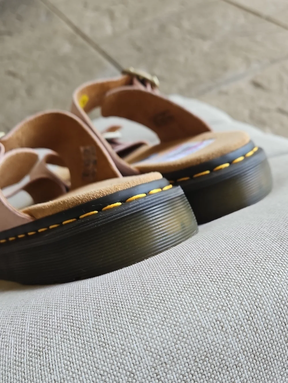 Dr Martens Josef Slide Sandals In Powder Pink Men's 9, Woman's 10